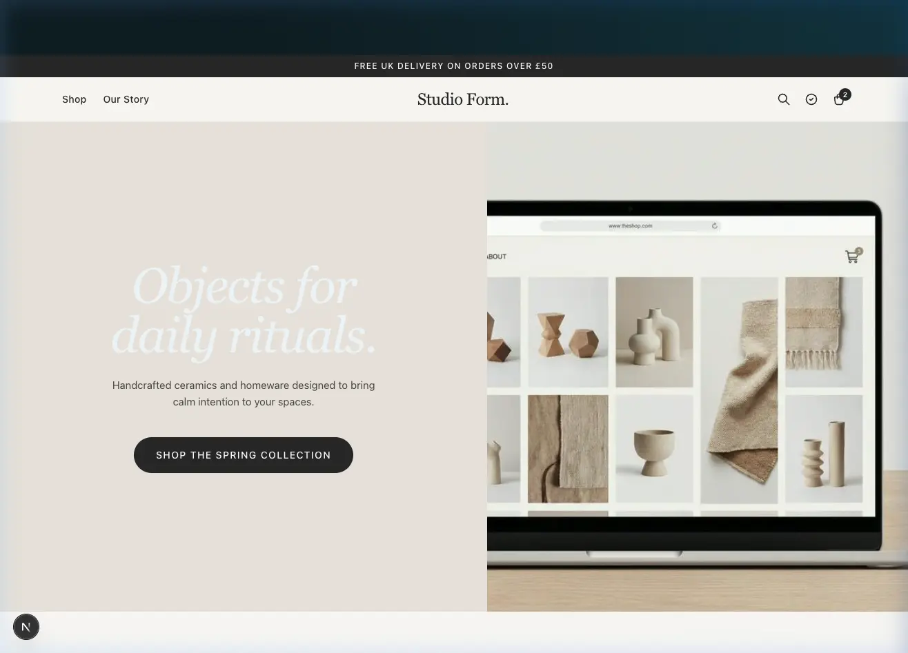 Boutique E-Commerce — Retail concept case study by Korbies